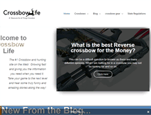 Tablet Screenshot of crossbowlife.com